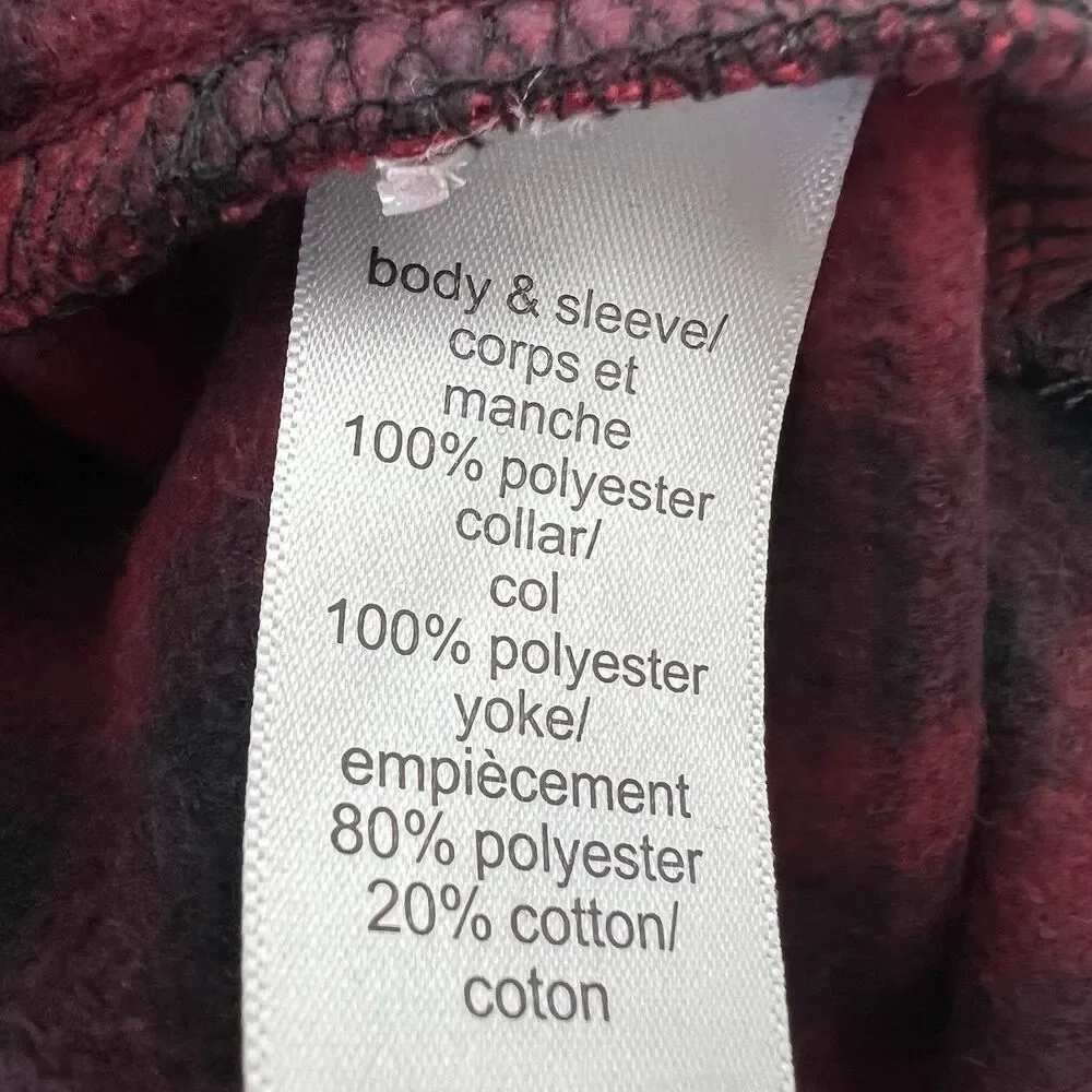 Maurices Sweater Womens XL Red Plaid Fleece Quilted Pullover Holiday Winter Farm - Picture 9 of 13